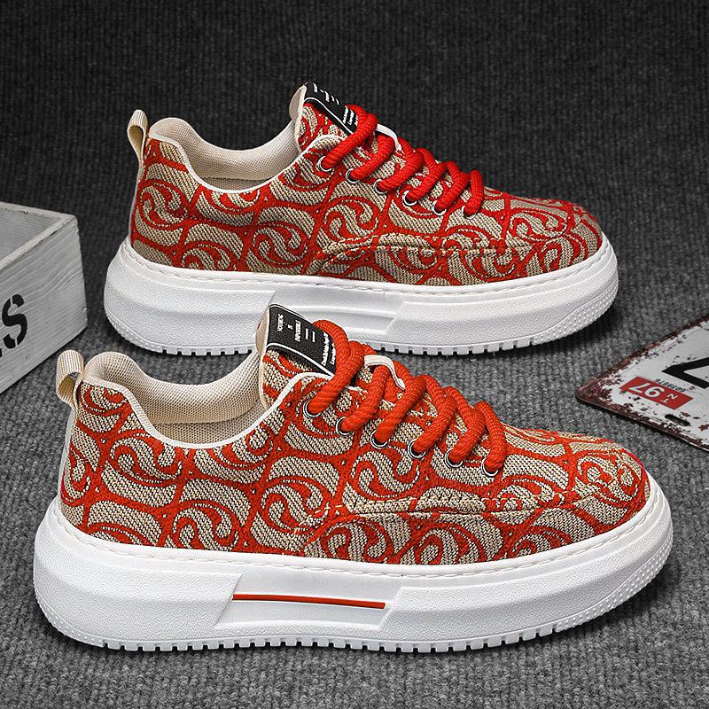 Printed Comfortable Men's Casual Canvas Shoes