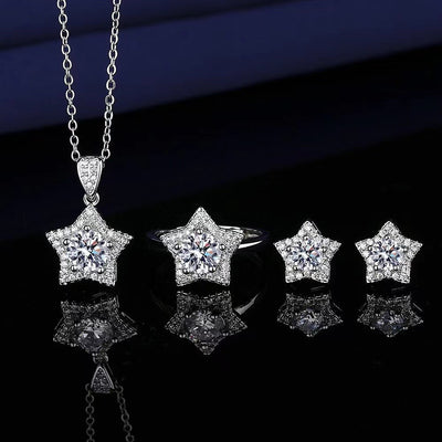 Fashion Star Zircon Ornament Set