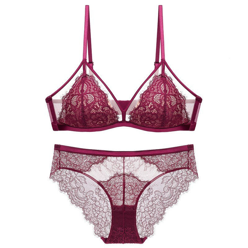 French Lace Sexy Wireless Bra