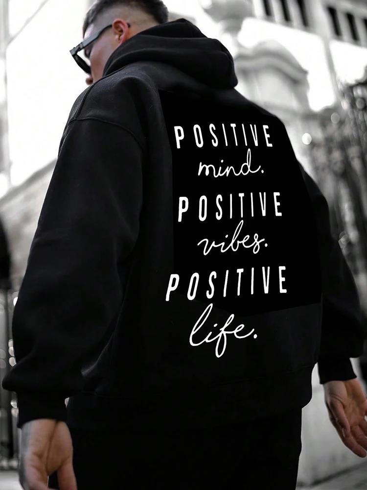 Fall Winter Fashion English Letter Print Hoodie