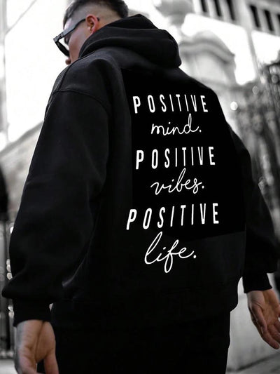 Fall Winter Fashion English Letter Print Hoodie