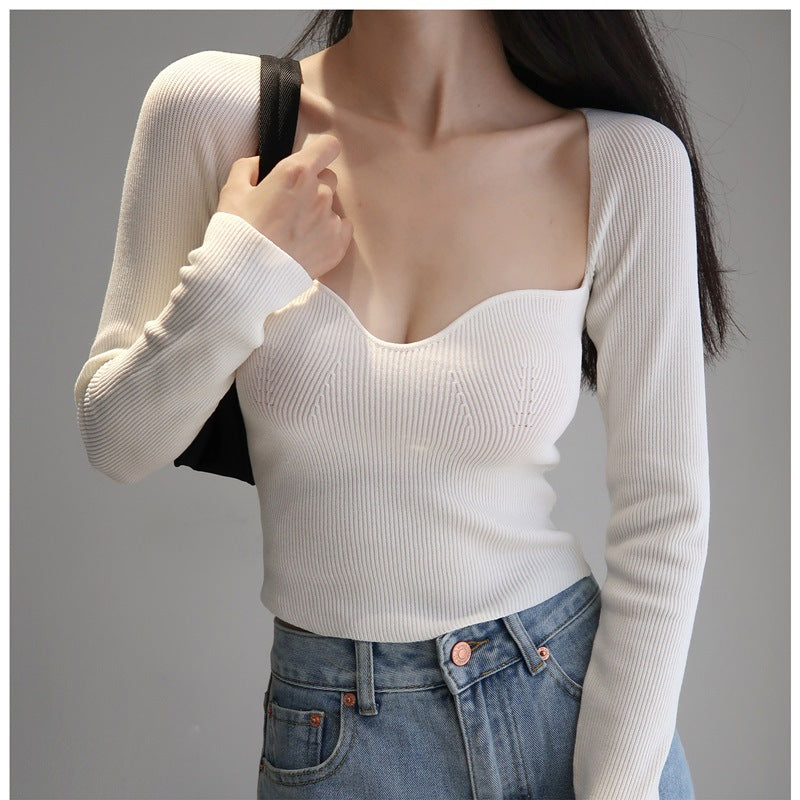 French Knitted Bottoming Sweater Women