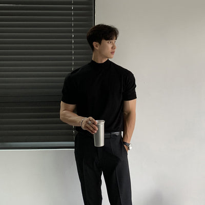 High-grade Men's Cool Breathable Half Sleeve Shirt