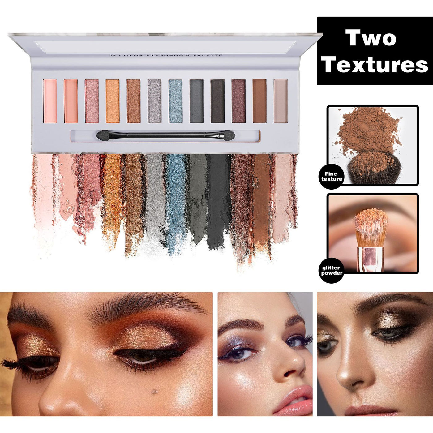 Eye Shadow Earth Color Smoky Makeup Shimmer Matte