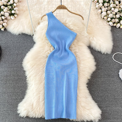 Women's Fashion Slim Fit Hip Knitwear Dress