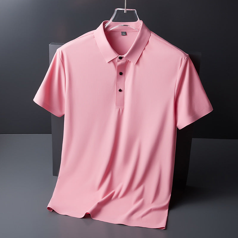 Men's Summer Seamless Ice Silk T-shirt