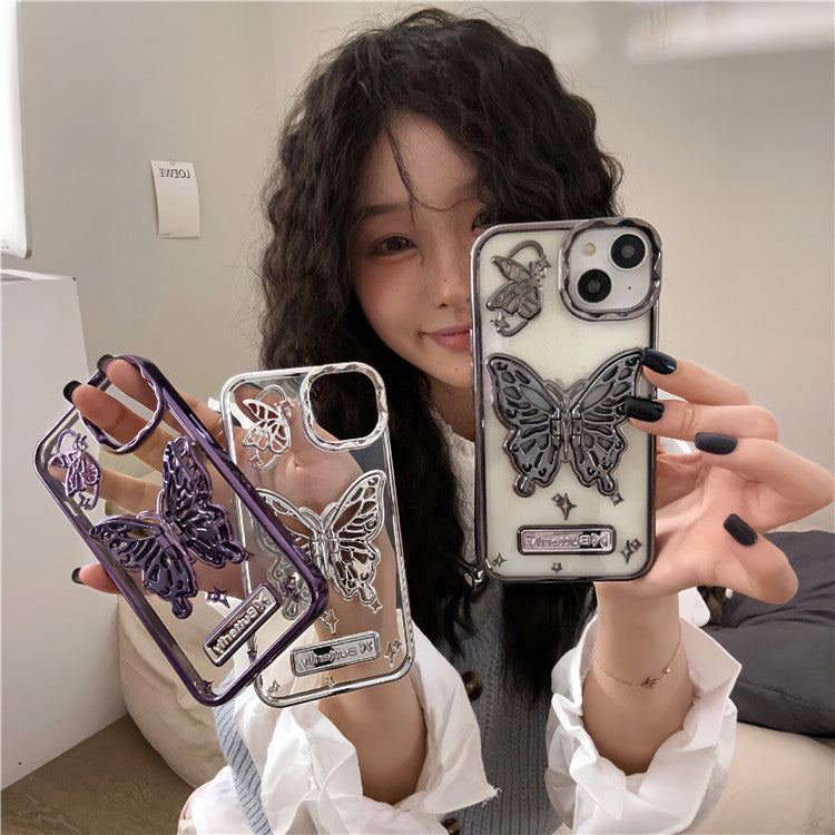 Electroplated Butterfly Bracket Phone Case