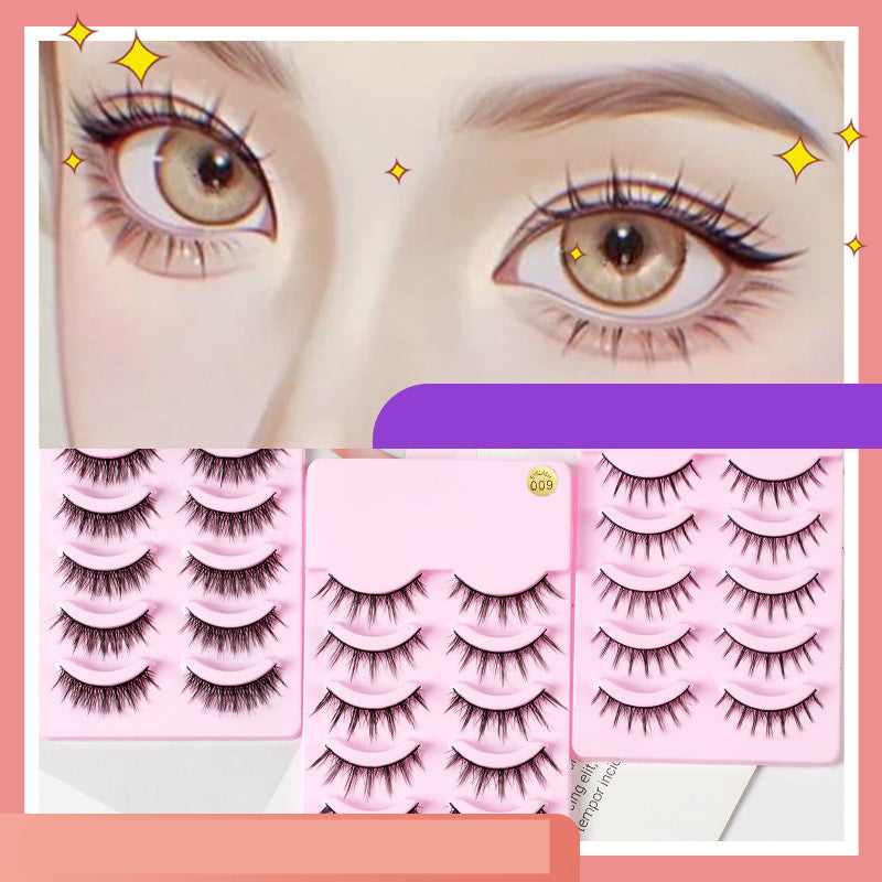 5 Pairs Manga Anime Cosplay False Lashes