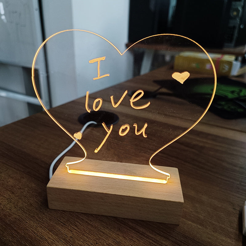 Creative LED Message Board Night Light