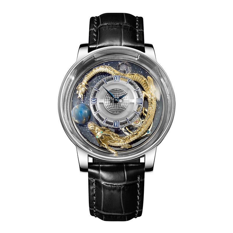 Men's Fashion Tourbillon Good Luck Comes Watch