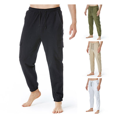 Summer Men's Solid Color Loose Casual Pants