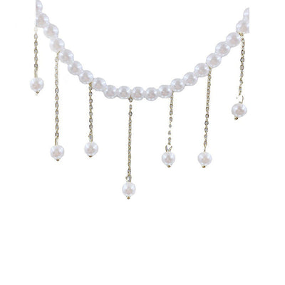 Pearl Necklace Female Niche Tassel Temperamental