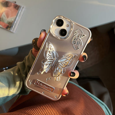 Electroplated Butterfly Bracket Phone Case