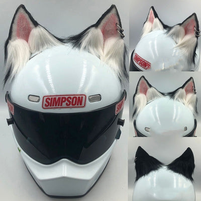 Helmet Ornaments Cat Ears Beast Ears Motorcycle Electric Bike Female